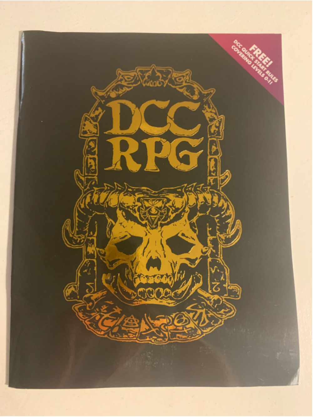 Goodman Games DCC RPG Quick Start Rules Book One Size Black Gold